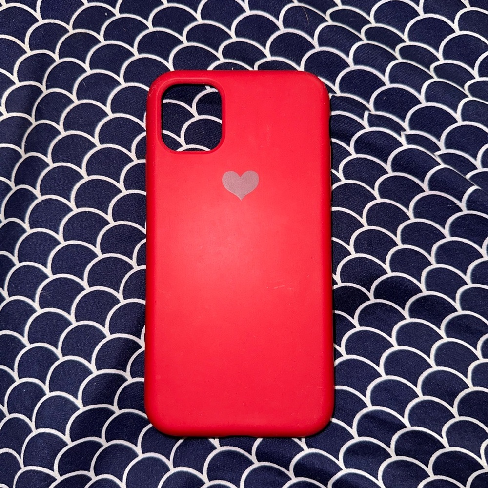 Red heart Phone case IPhone 12